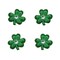 Shamrock St. Patrick's Day Flatback Craft Embellishments (4 pcs)